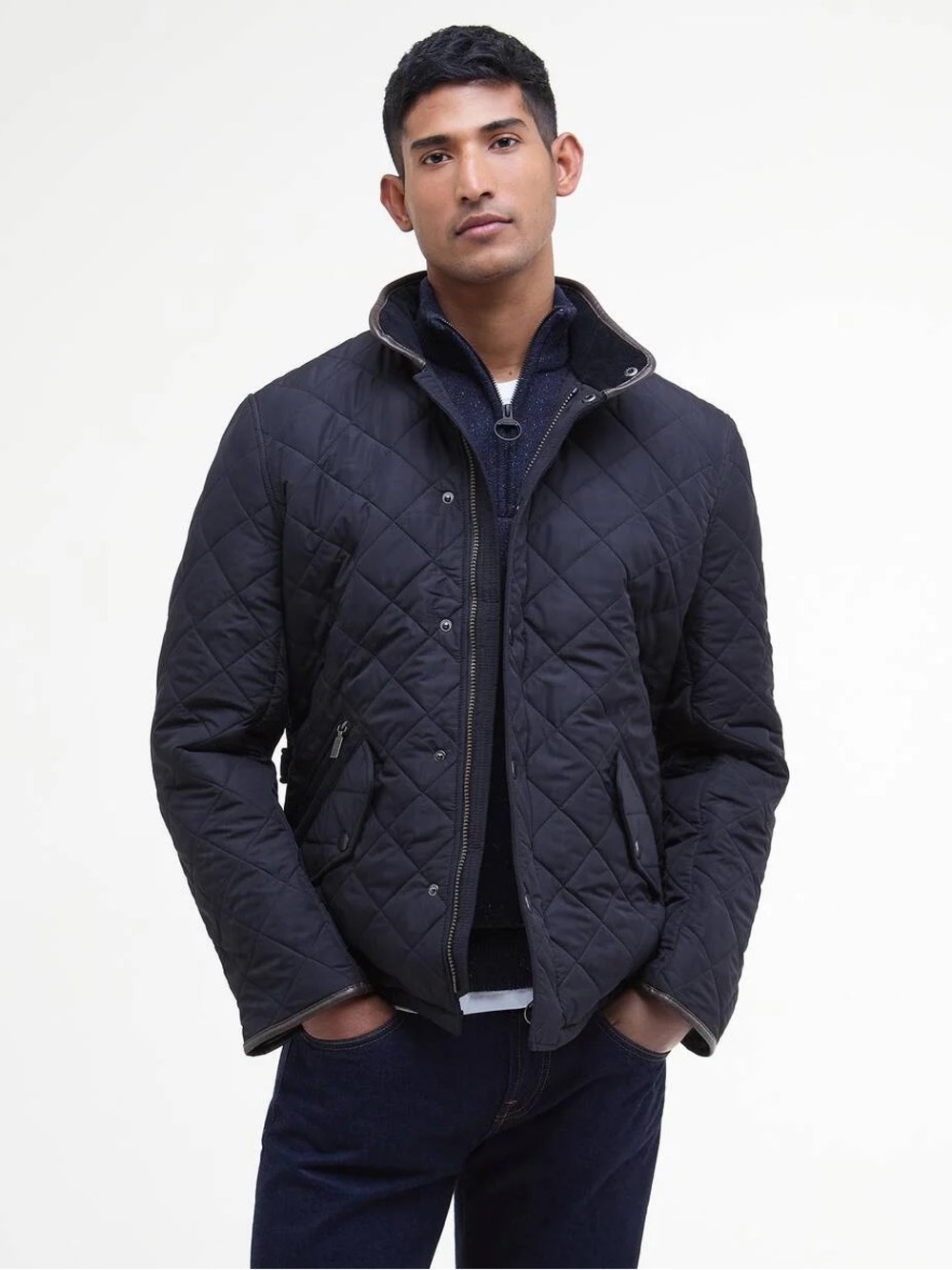 Barbour Powell Quilted Jacket in Classic Navy - XL - NWT